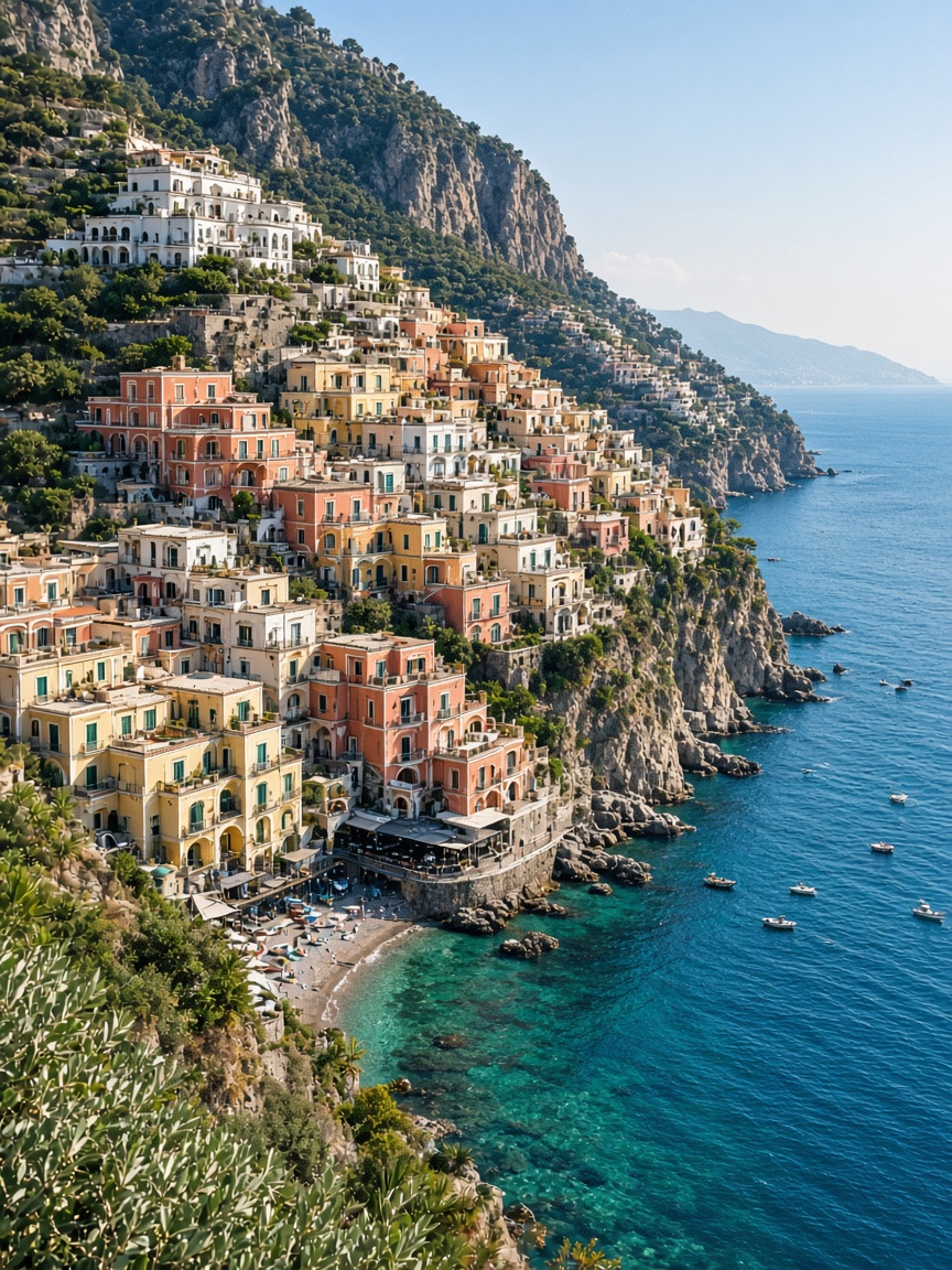 Amalfi Coast yacht charter with European Yachting Vacations — Positano and Capri